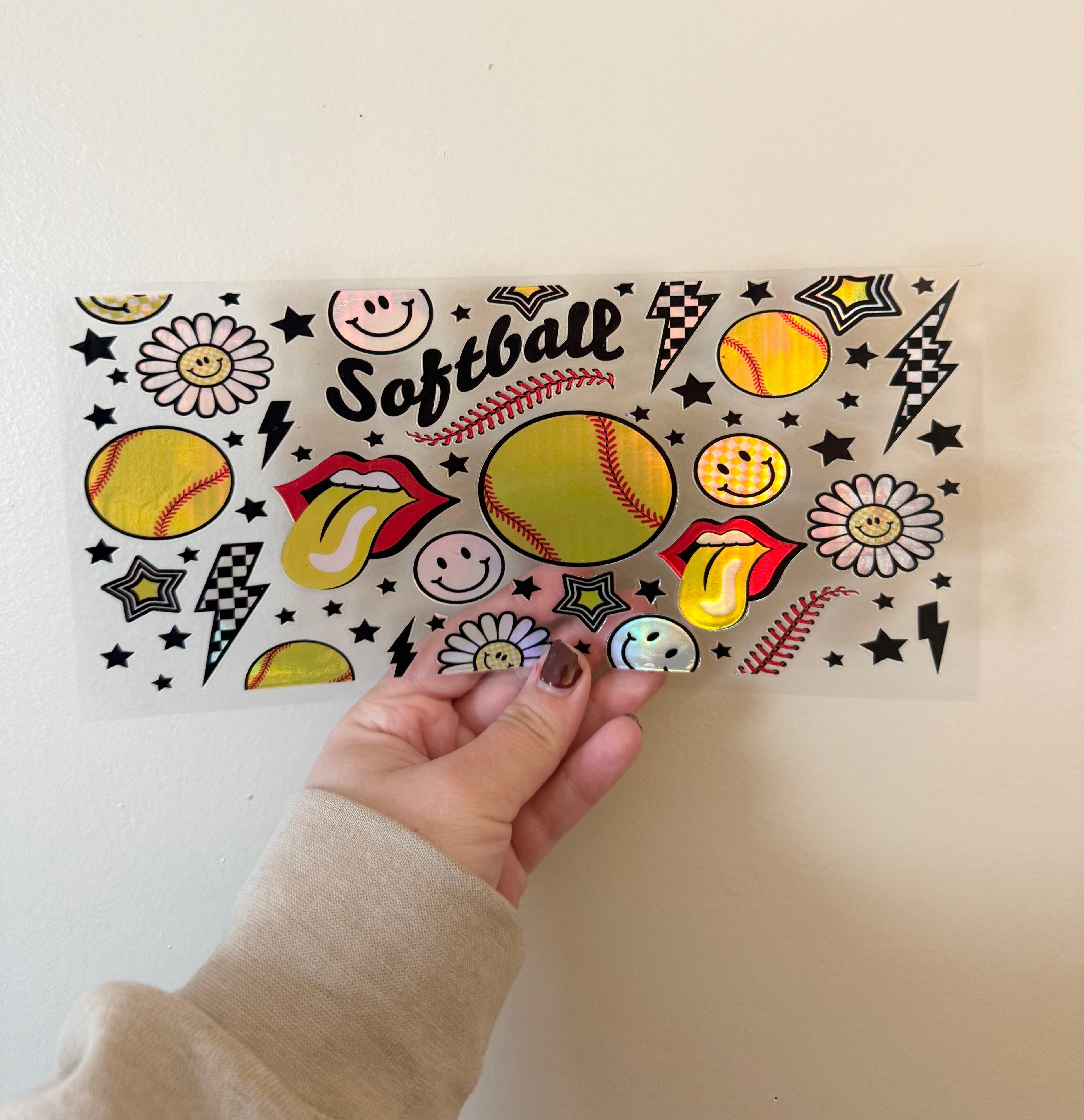 HOLOGRAPHIC Softball Wrap
