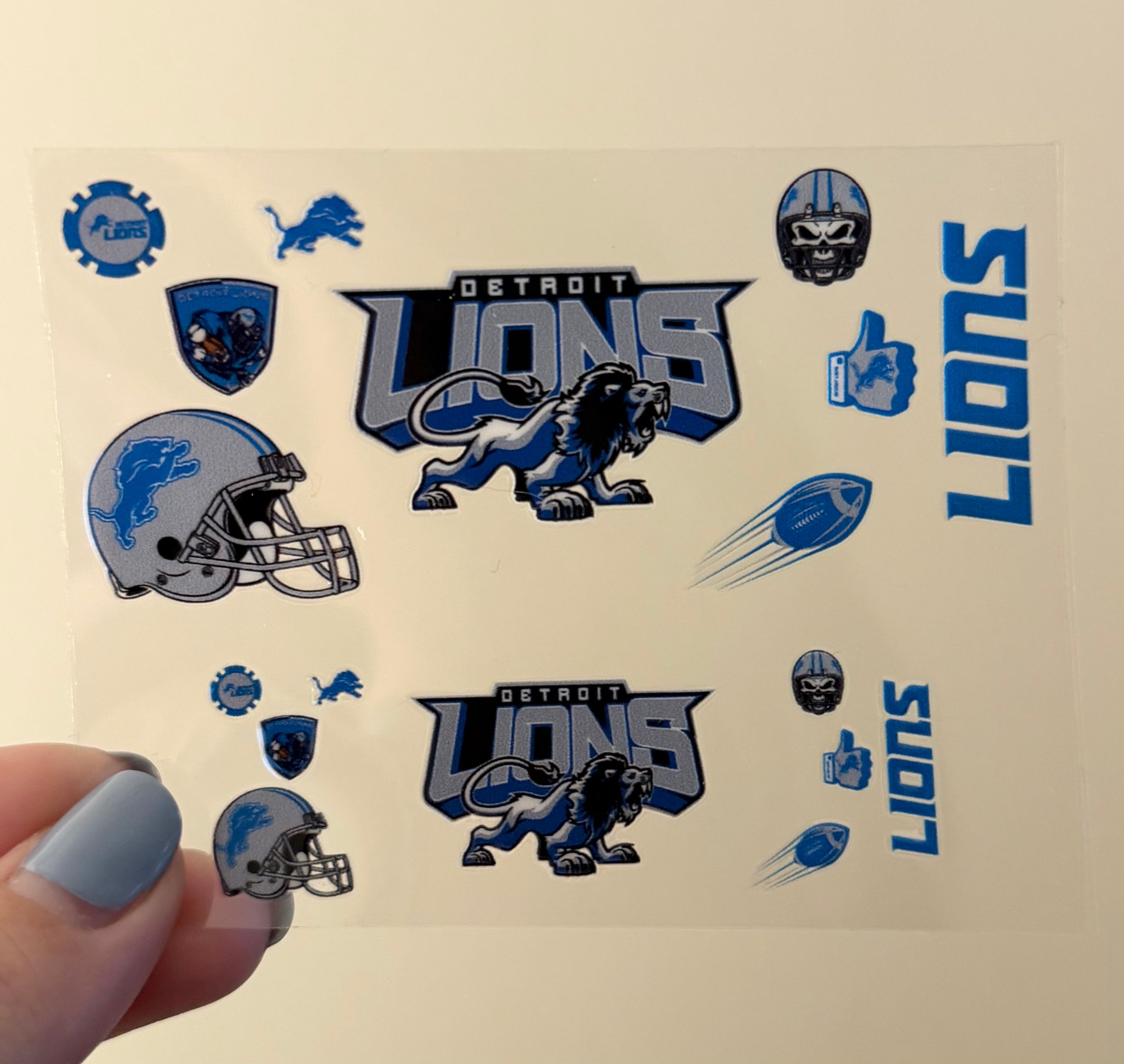 Lions Shot Glass Wrap