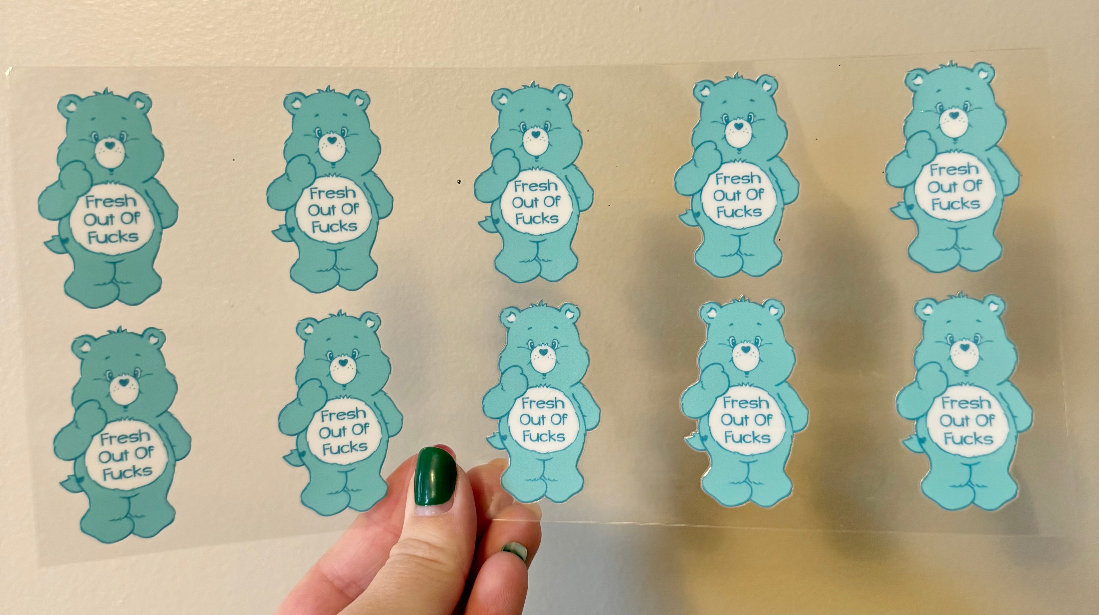 Light Blue Swear Bear