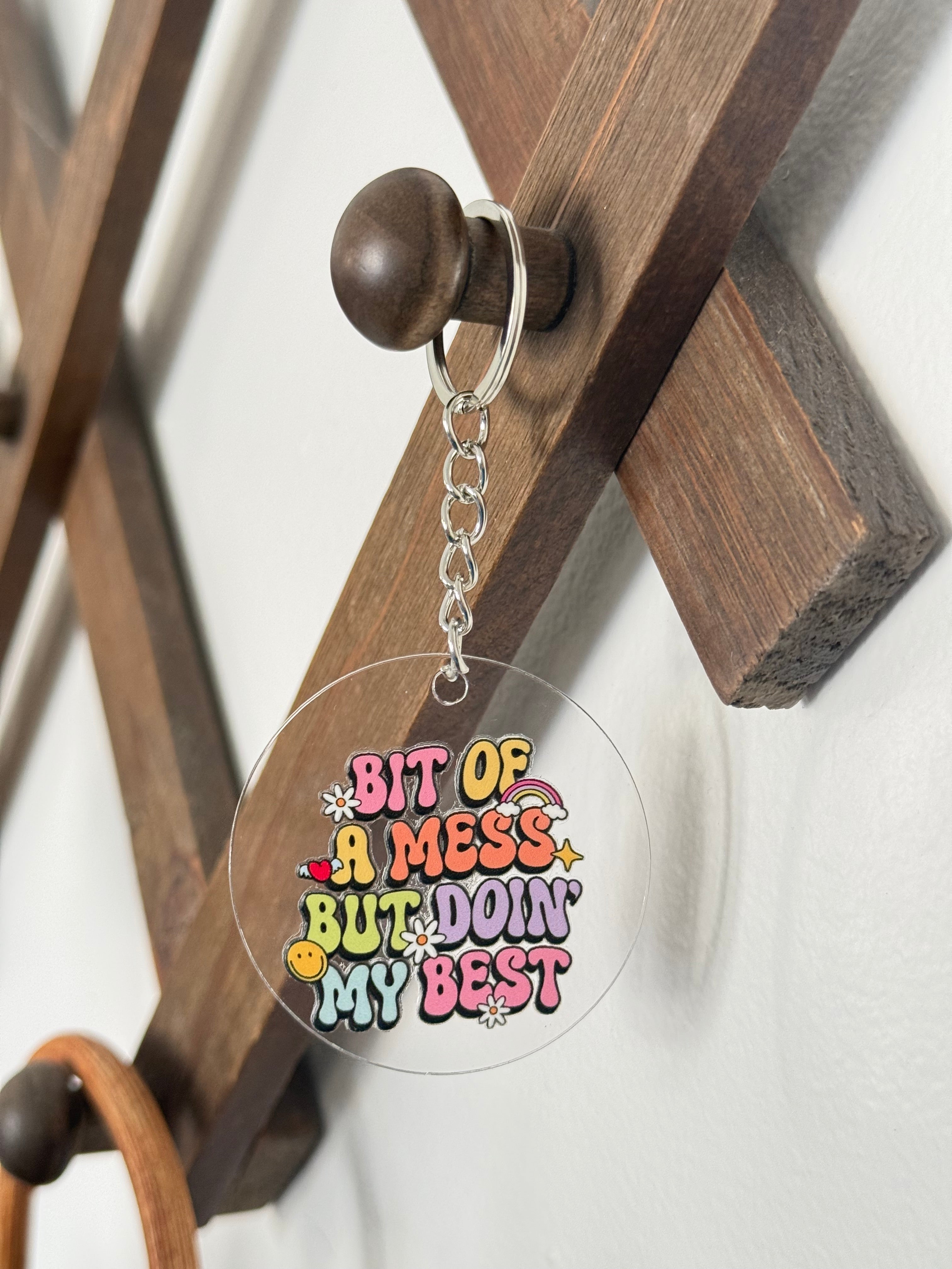 Doin my best keychain