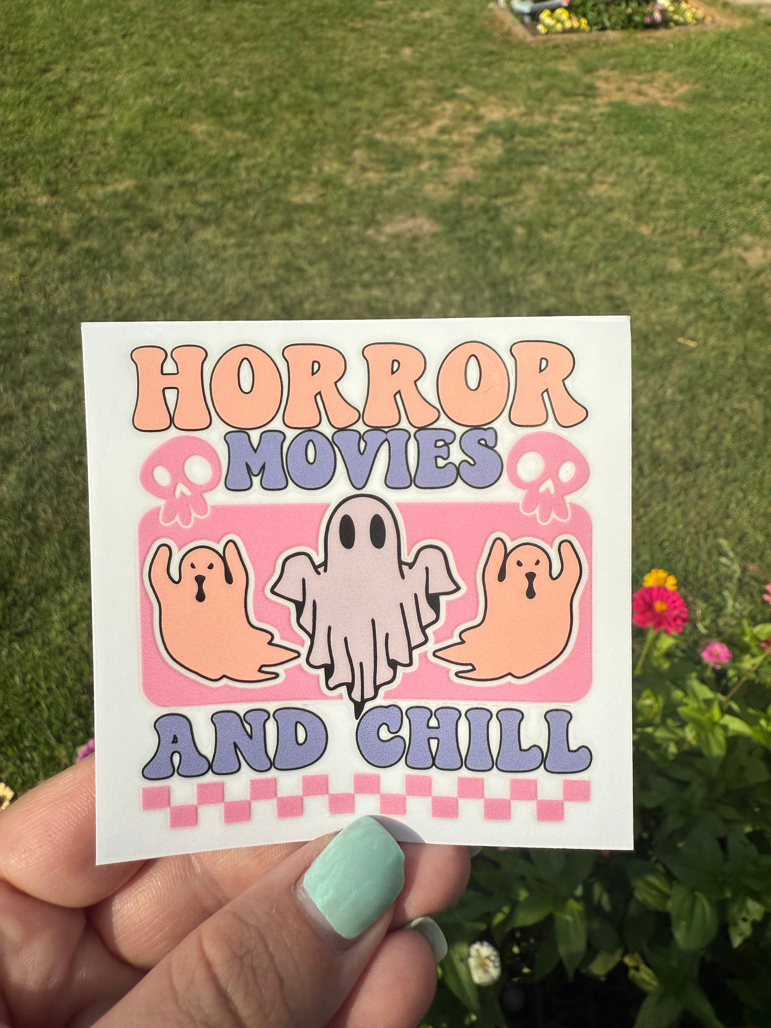 Horror Movies & Chill Decal