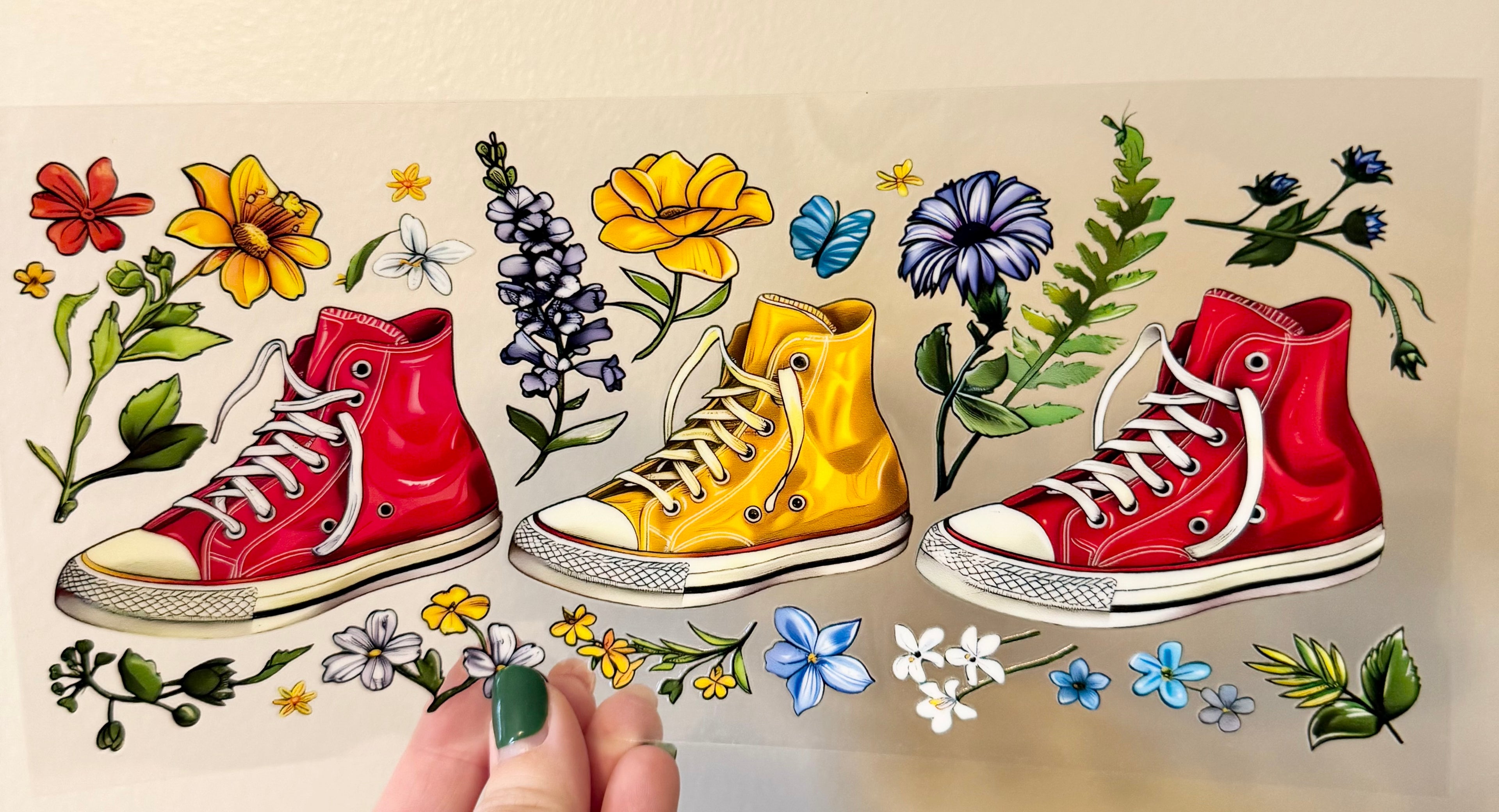 Sneakers and Flowers