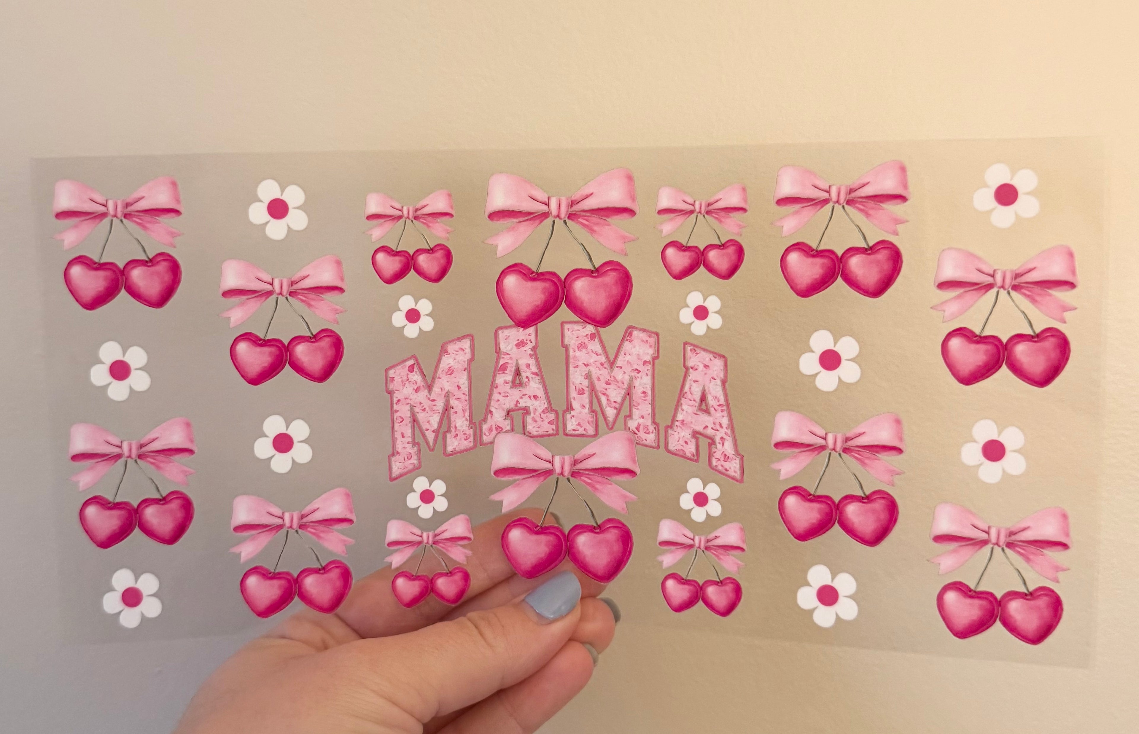 Mama Cherry Hearts Wrap