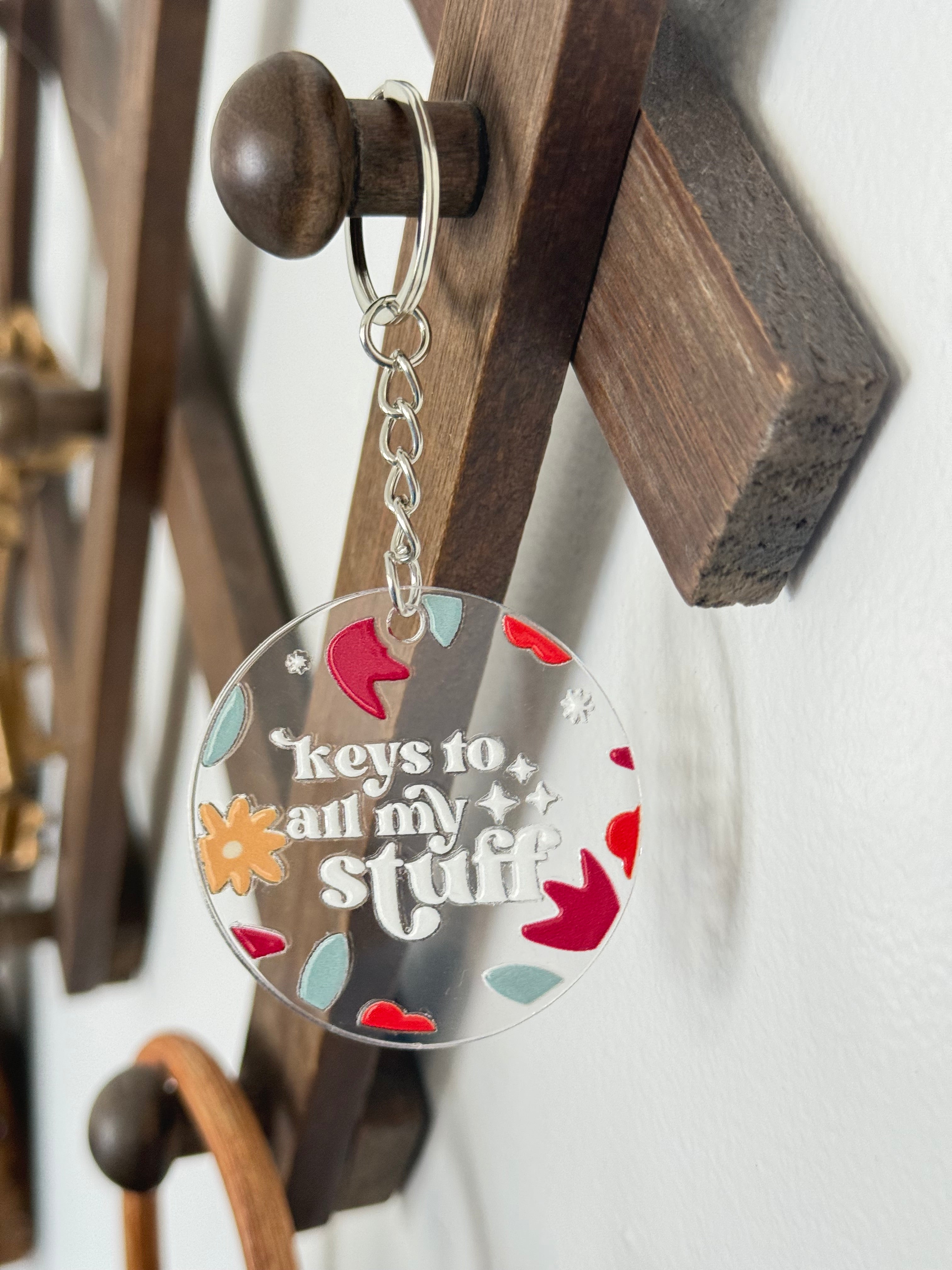 Keys to my stuff keychain
