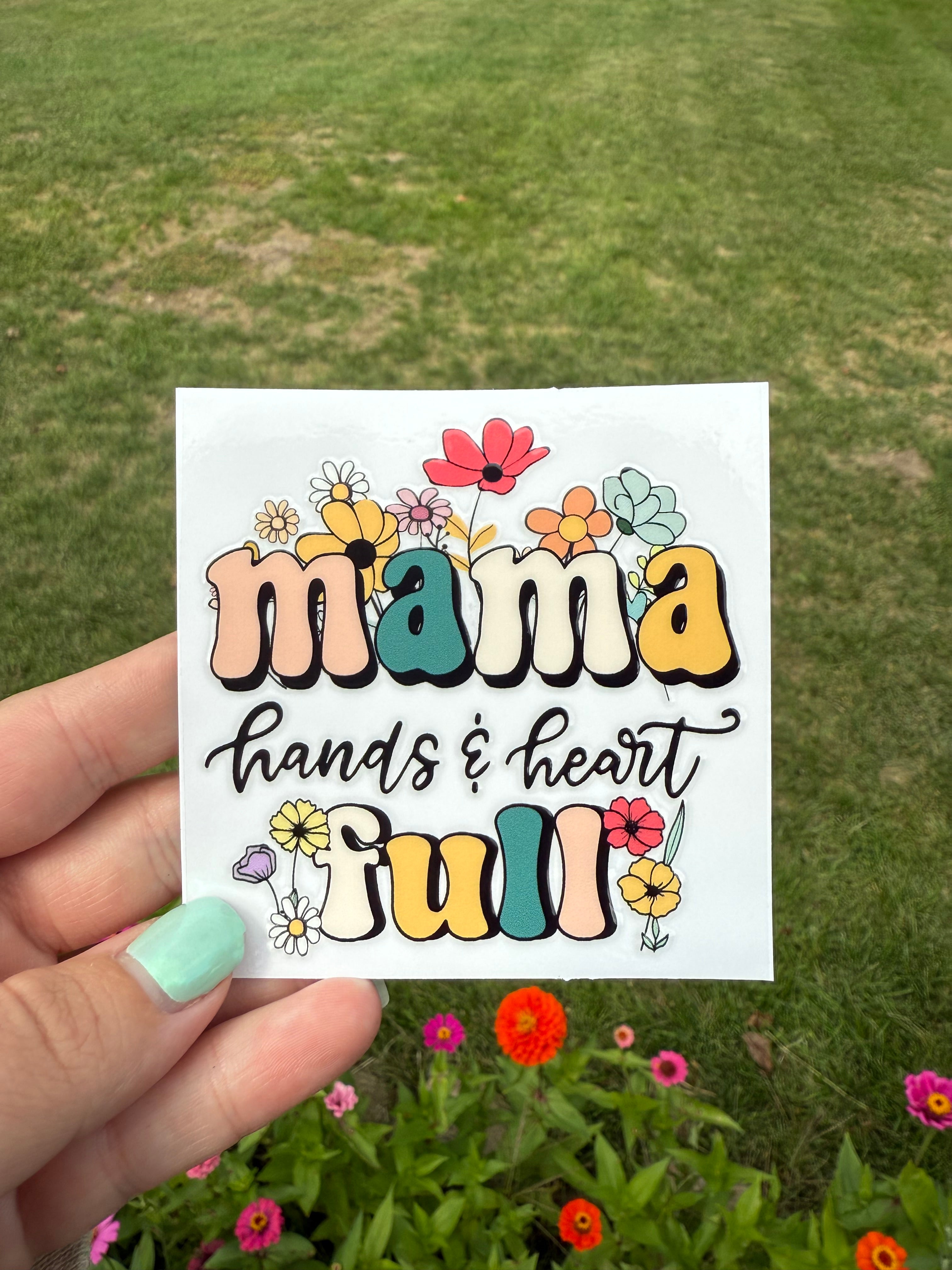 Mama Hand & Heart Decal