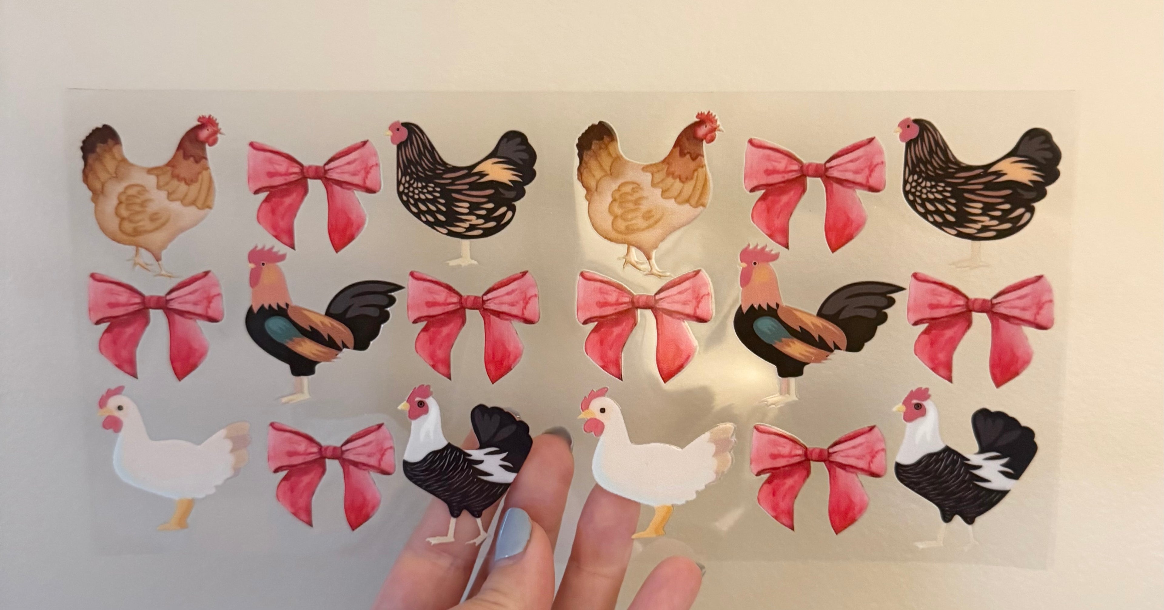 Chickens & Bows Wrap
