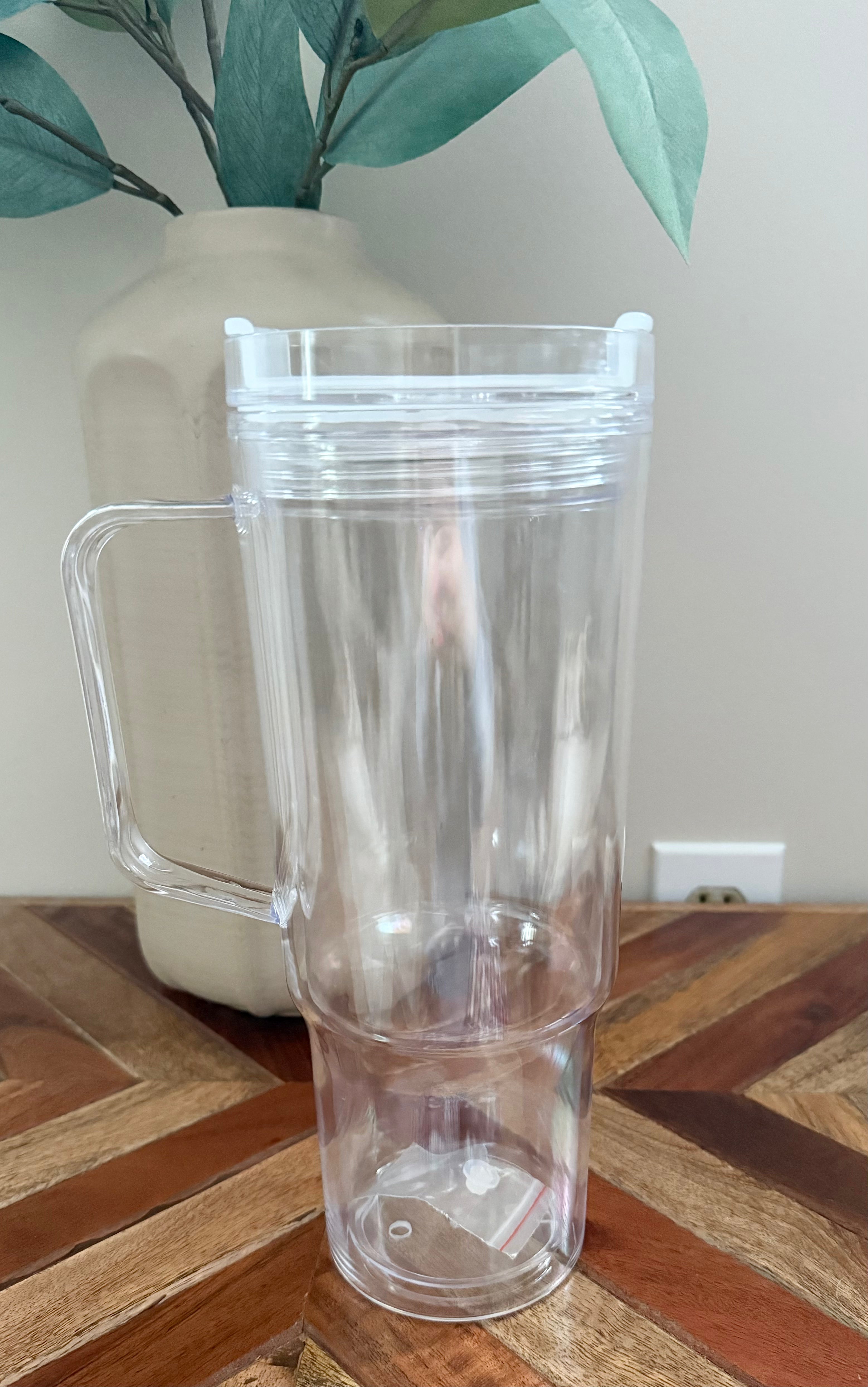 40oz ACRYLIC Snow Globe Tumbler